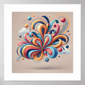 抽象芸術 ポスター