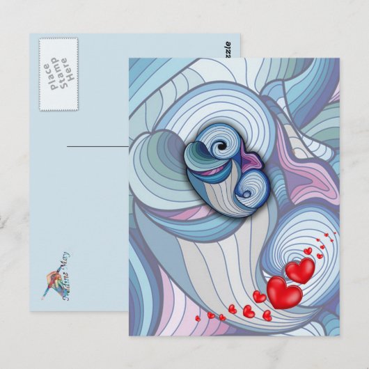 抽象芸術 ポストカード (正面/裏面)
