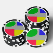抽象芸術 ポーカーチップ (積み重ね)
