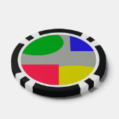 抽象芸術 ポーカーチップ (シングル)