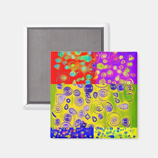抽象芸術 マグネット (正面/裏面)