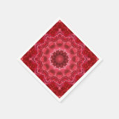 抽象芸術、マンダラ、万華鏡のように千変万化するパターン スタンダードカクテルナプキン (角)
