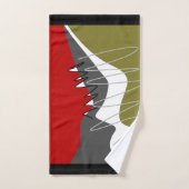 抽象芸術,モダンクリエイティブ,アップリケ装飾用クッション バスタオルセット (ハンドタオル)