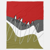 抽象芸術,モダンクリエイティブ，アップリケ装飾用クッション フリースブランケット (正面)