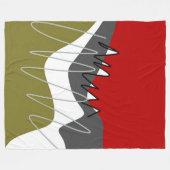 抽象芸術,モダンクリエイティブ，アップリケ装飾用クッション フリースブランケット (正面(横))