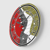 抽象芸術,モダンクリエイティブ,アップリケ装飾用クッション ラージ壁時計 (傾斜)