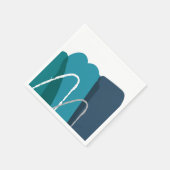 抽象芸術 モダン スタンダードカクテルナプキン (角)