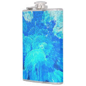 抽象芸術, モダン,ターコイズクラゲ模様 フラスク (左)