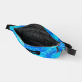 抽象芸術, モダン,ターコイズモザイクカスタム, ファニーパック (見開き)