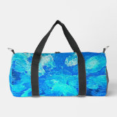 抽象芸術, モダン,ターコイズモザイク ダッフルバッグ (正面)