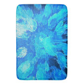 抽象芸術, モダン,ターコイズモザイク バスマット (正面縦)