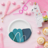 抽象芸術 モダン ペーパープレート (パーティー)