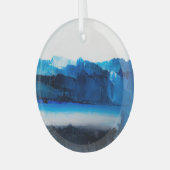 抽象芸術: モダン Art Texture ガラスオーナメント (正面左)