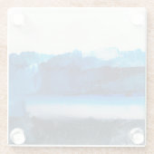 抽象芸術: モダン Art Texture ガラスコースター (裏面)