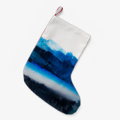 抽象芸術: モダン Art Texture スモールクリスマスストッキング (正面 (吊り時))