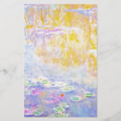 抽象芸術、モネ睡蓮7 便箋 (正面)