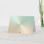 抽象芸術（ユダヤ教）メノラーカラフルハッピーハヌカー金ゴールド シーズンカード (裏面)