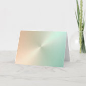 抽象芸術(ユダヤ教)メノラーカラフルハッピーハヌッカグリーン シーズンカード (裏面)