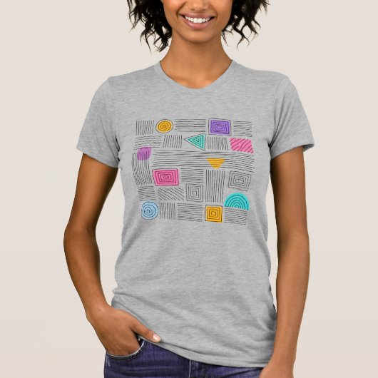 抽象芸術 ユニーク オリジナルデザインTシャツ Tシャツ (正面)