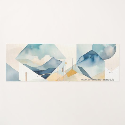 抽象芸術 ヨガマット (正面(横))