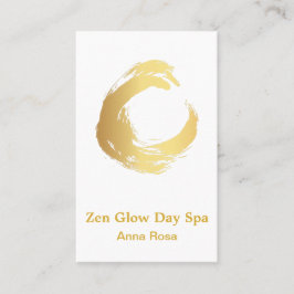 *~*抽象芸術·ヨガ·金ゴールド·ブラシ·霊気の禅定 名刺