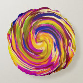 抽象芸術 ラウンドクッション (裏面)