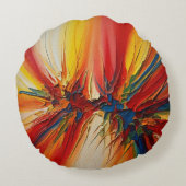 抽象芸術 ラウンドクッション (裏面)