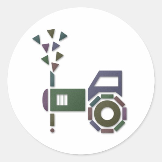 抽象芸術 ラウンドシール (正面)