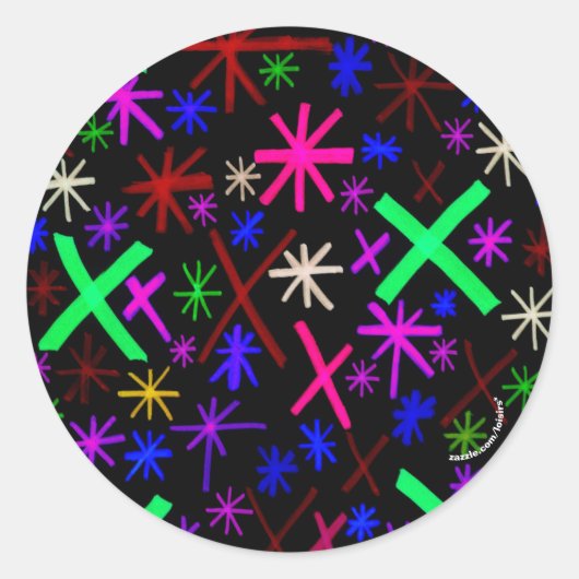 抽象芸術 ラウンドシール (正面)