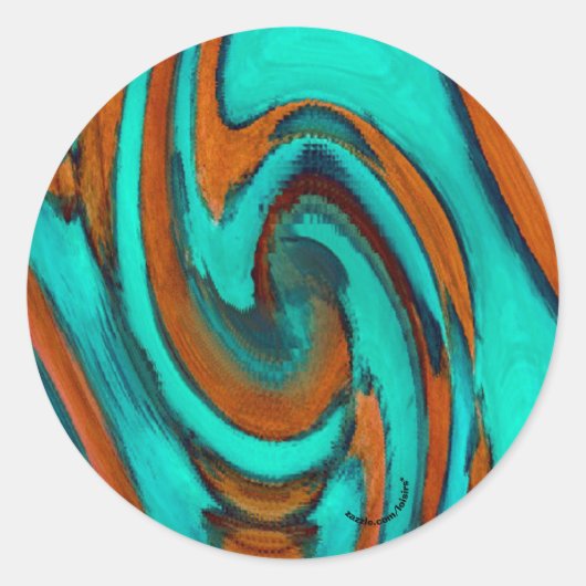 抽象芸術 ラウンドシール (正面)