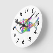 抽象芸術 ラウンド壁時計 (傾斜)