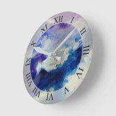 抽象芸術 ラウンド壁時計 (傾斜)