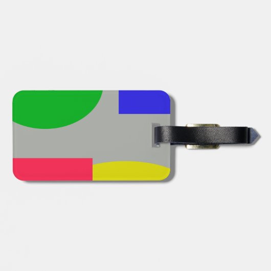 抽象芸術 ラゲッジタグ (裏面横)