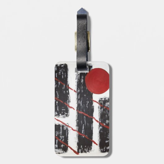 抽象芸術 ラゲッジタグ (裏面縦)