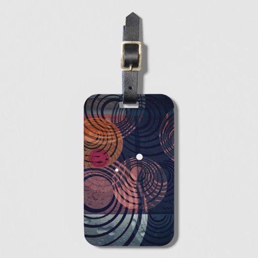 抽象芸術 ラゲッジタグ (正面縦)