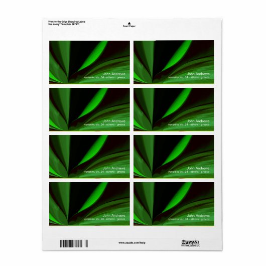 抽象芸術 ラベル (フルシート)