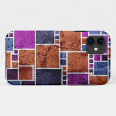 抽象芸術 |レトロ正方形ひび割れ壁 Case-Mate iPhoneケース (裏面(横))
