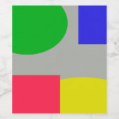 抽象芸術 ワインラベル (シングルラベル)