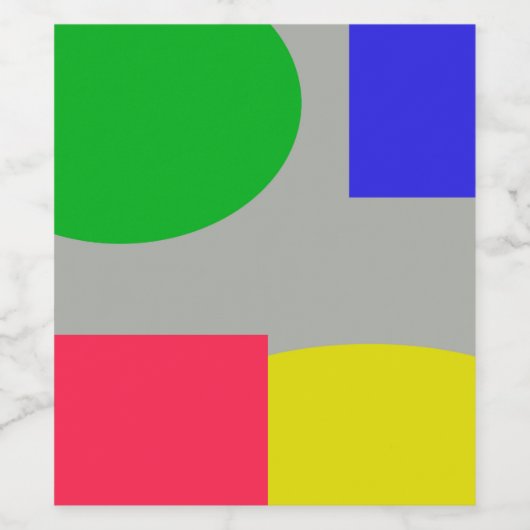 抽象芸術 ワインラベル (シングルラベル)