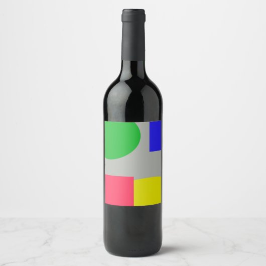 抽象芸術 ワインラベル (正面)