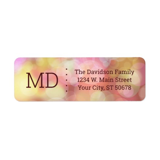 抽象芸術《写真》ぼけ味スタイル ラベル (正面)