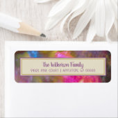 抽象芸術《写真》ぼけ味紅葉アート ラベル (インサイチュ)