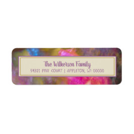 抽象芸術《写真》ぼけ味紅葉アート ラベル