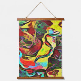 抽象芸術 吊り下げ型タペストリー