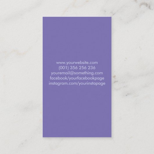 抽象芸術 名刺 (裏面)