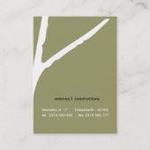 抽象芸術 名刺 (裏面)