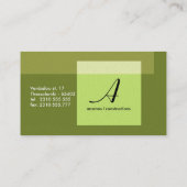 抽象芸術 名刺 (裏面)