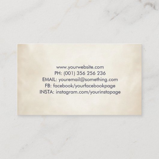 抽象芸術 名刺 (裏面)