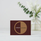 抽象芸術 名刺 (スタンド正面)