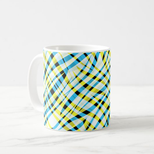 抽象芸術、幾何学的 コーヒーマグカップ (正面左)